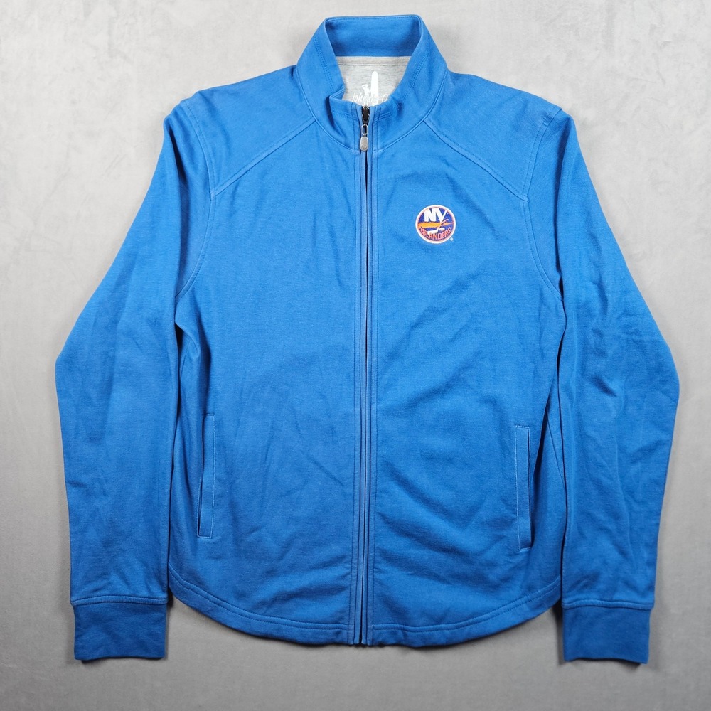 Johnnie-O New York Islanders Jacket Womens Medium Blue Tomi Full Zip Hockey